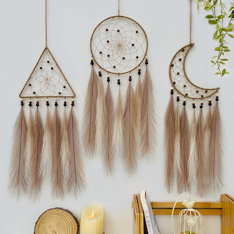 

Dream Catcher Bedroom Hanging Ornaments Living Room Decorations Creative Hand-woven Wind Chimes Wall Pendant Holiday Party Gifts