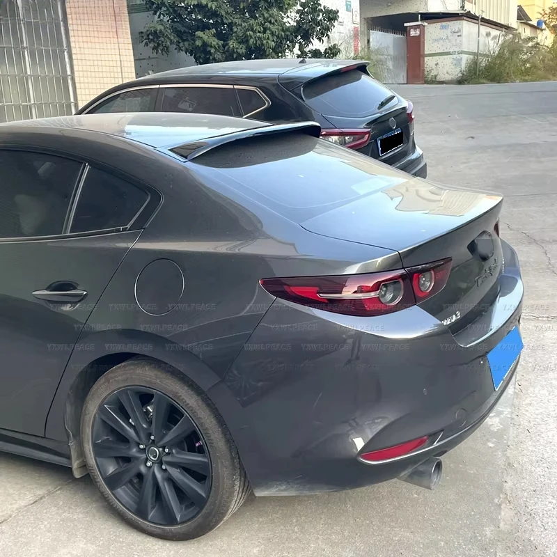 

For Mazda 3 Axela Sedan 2020 2021 2022 2023 ABS Gloss Black Rear Window Roof Spoiler Wing Body Kit Accessories