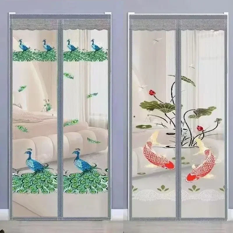 

Magnetic Screen Door Curtain, Anti Mosquito Net, Insect Fly Bug Curtains, Automatic Closing Mesh, Summer