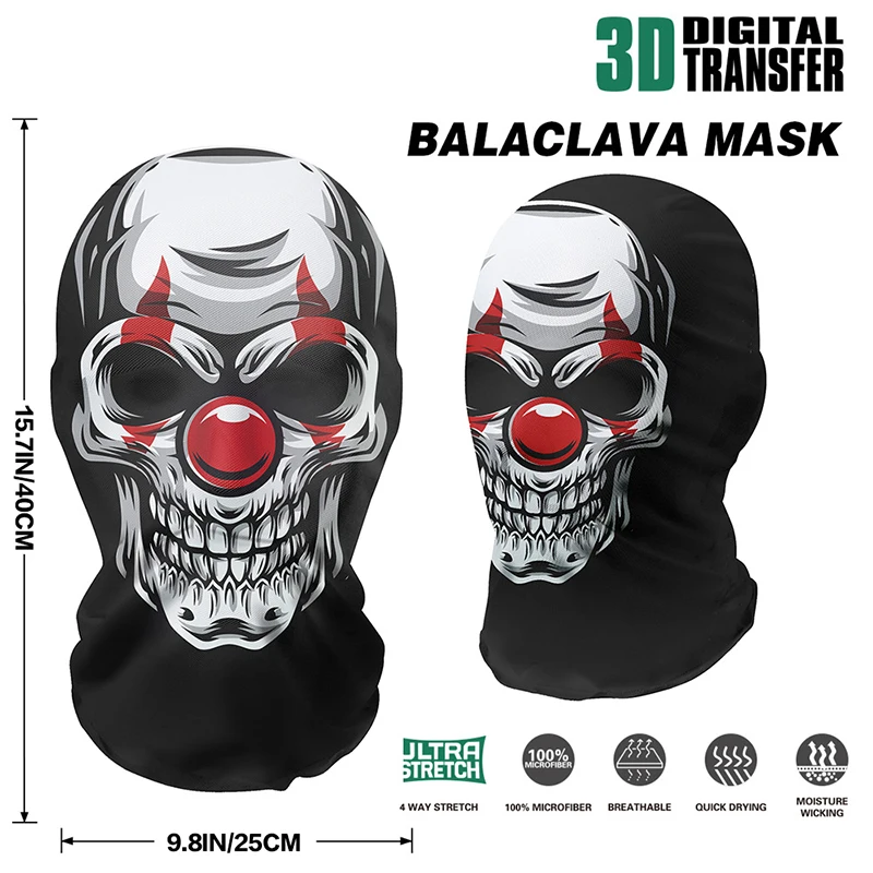 Balaclava Full Face Mask for Men Women Halloween Easter Party Pullover Hat Headgear Outdoor Sports Riding Face Cover Ski Beanies