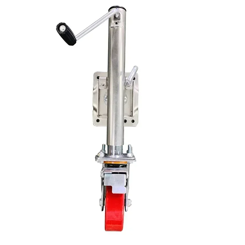 Carrying 1200 Pounds, American Style Hand Cranked Trailer Jack With Brake, Supporting Leg Guide Wheel, Knight Wheel Support
