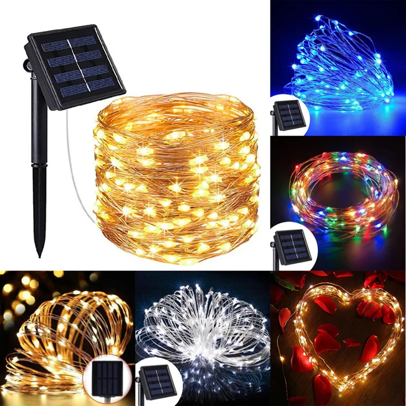 Led Solar Lamp String Lights 22M 200led/32M 300led Waterdichte Outdoor Garland Solar Power Lamp Kerst Voor tuin Decoratie