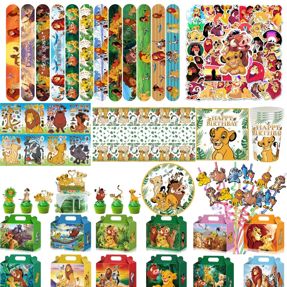 Lion King Birthday Party Supplies Decor Tableware Banner Kid Toy Featuring Simba Nala Timon Pumbaa Baby Shower or Gender Reveal