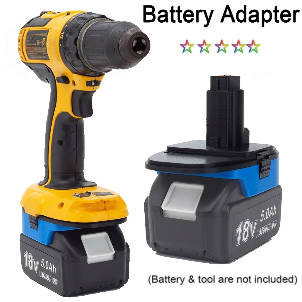 

Battery Adapter Convert For Makita 18V Lithium Battery BL1830 BL1860 to for Dewalt DC9096 Ni-Cd Ni-Mh Power Tools