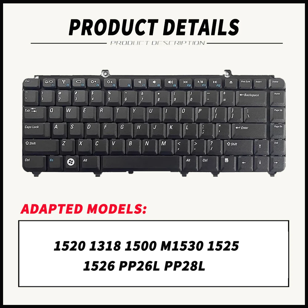 For Dell Inspiron 1520 1318 1500 M1530 1525 1526 PP26L PP28L Keyboard