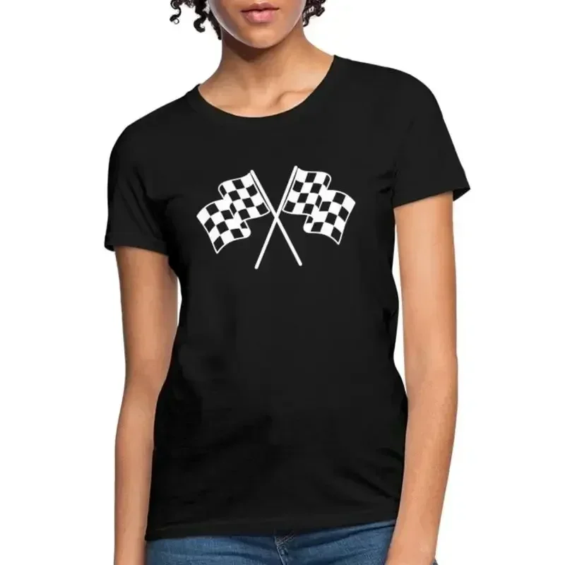Checkered Flags Women's T Shirt