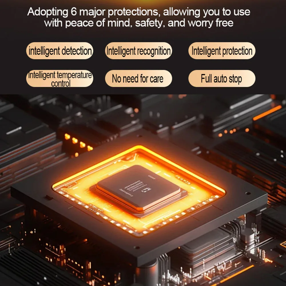 6A 12V 鉛蓄電池用充電器 インテリジェントパルス修復機能付き デジタル電圧検出器搭載 ボート・車用バッテリー充電器