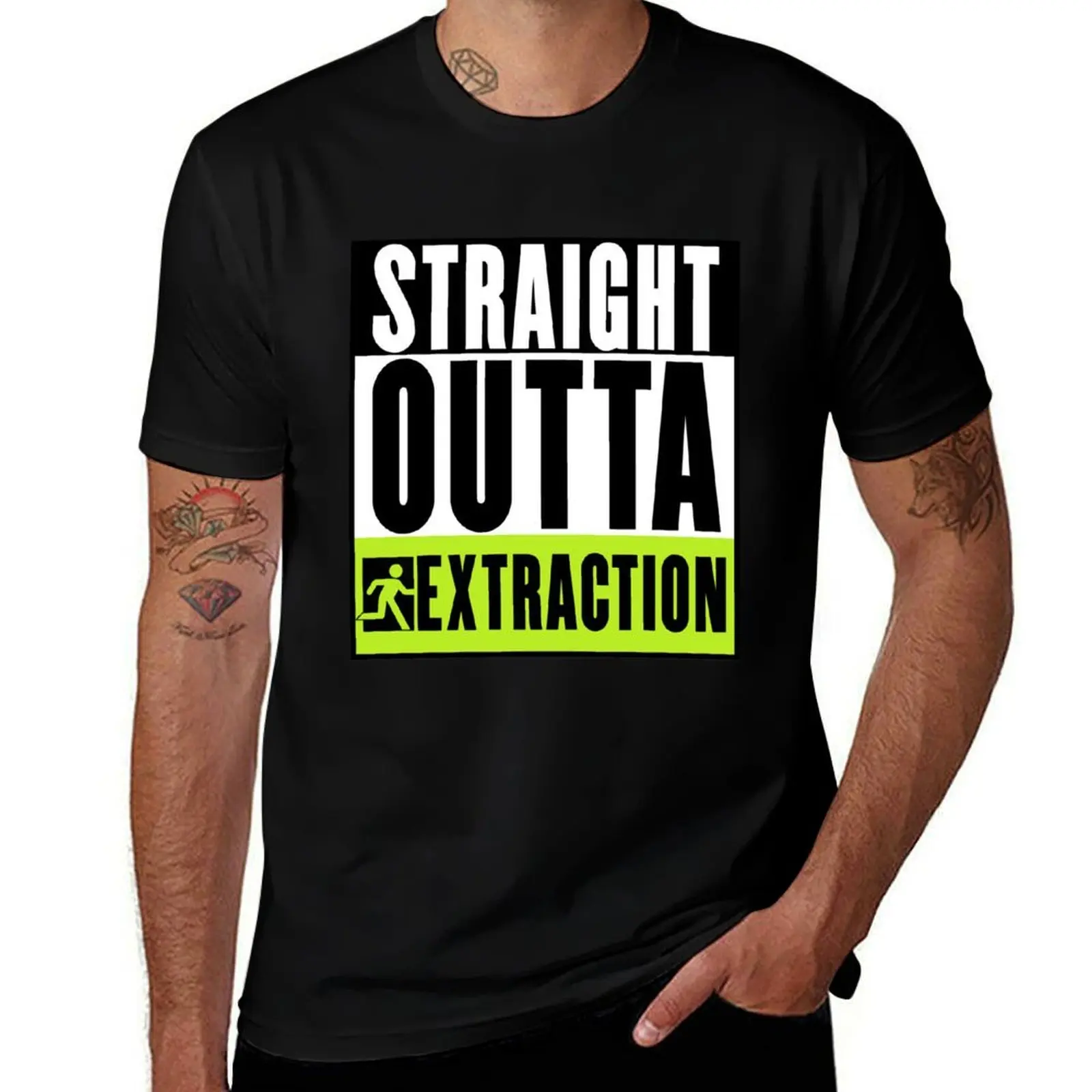 Straight Outta Extraction T-Shirt Daily Wear Print T-Shirt