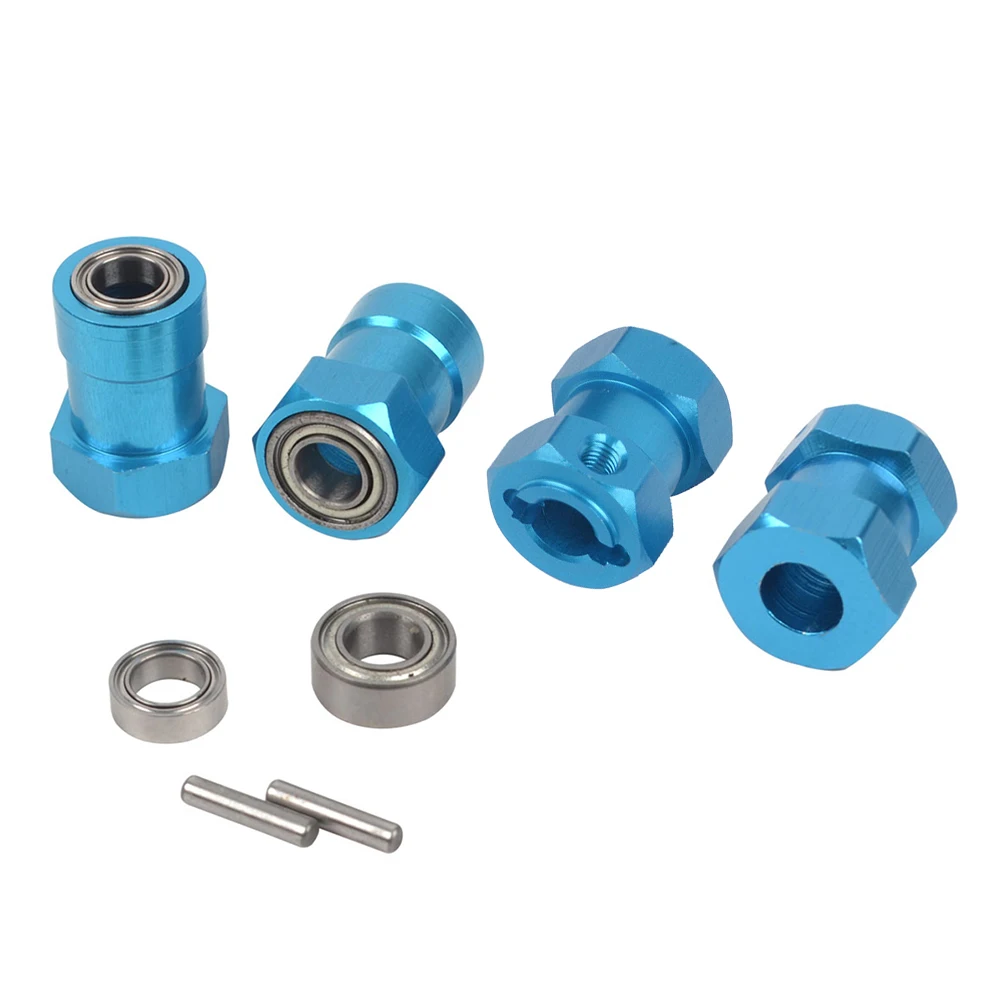 Aluminum Front Rear 12mm Wheel Hub Adapters for Tamiya Lunchbox CW-01 Blackfoot Mud Blaster Midnight Pumpkin Upgrades