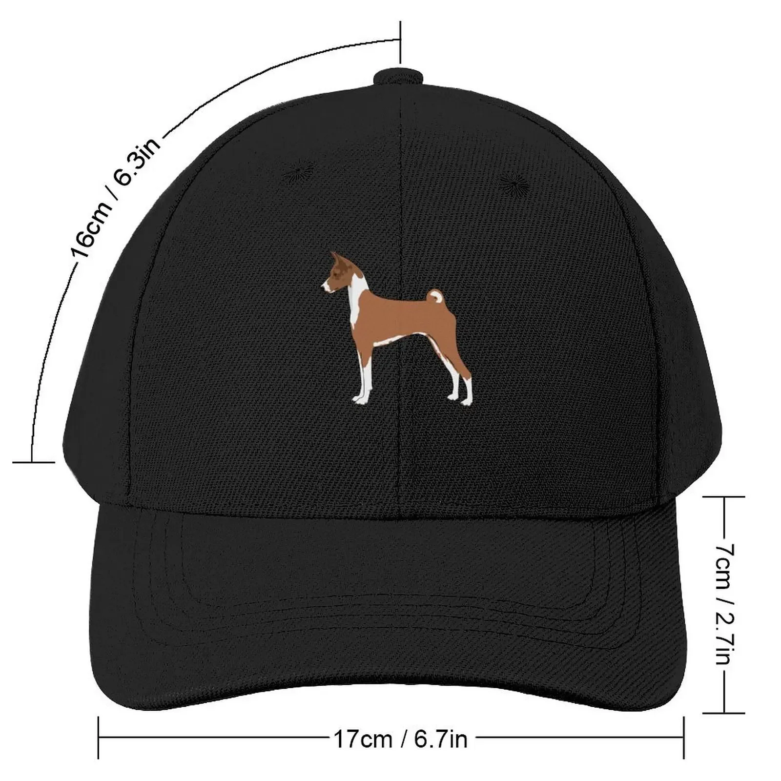 Basenji, elegant and graceful for basenji lovers Baseball Cap Golf Hat Golf Hat Man Caps Male Women's