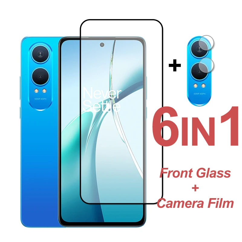 Full Cover Tempered Glass For Oneplus Nord CE4 Lite Screen Protector Protective Phone Camera Len Film On Oneplus Nord CE 4 Lite