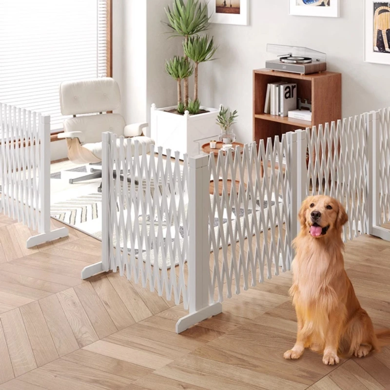 ペット子犬用フェンス 引き込み式隔離犬用木製フェンス 折りた - Home Security Fence のレビューと価格