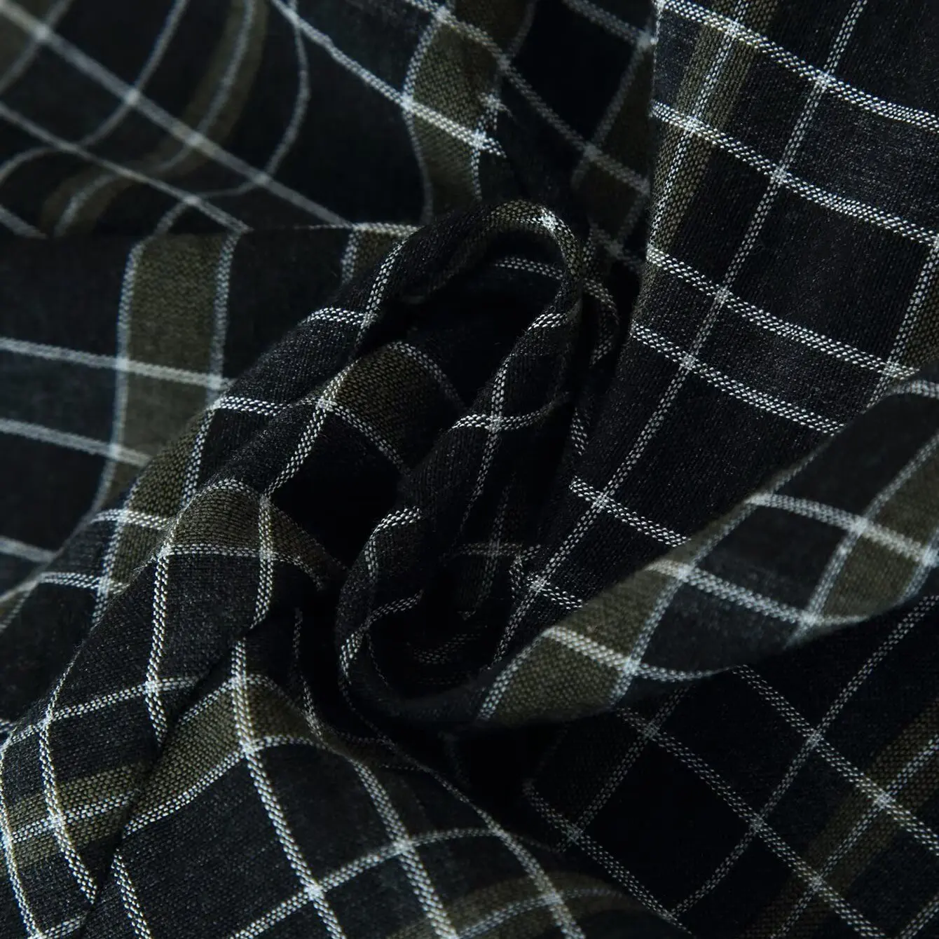 KASLEAD Faionable Plaid Dr Dames Street Sle Long Sve Ci Commute Polyester Vezel Gevouwen Rok Dr