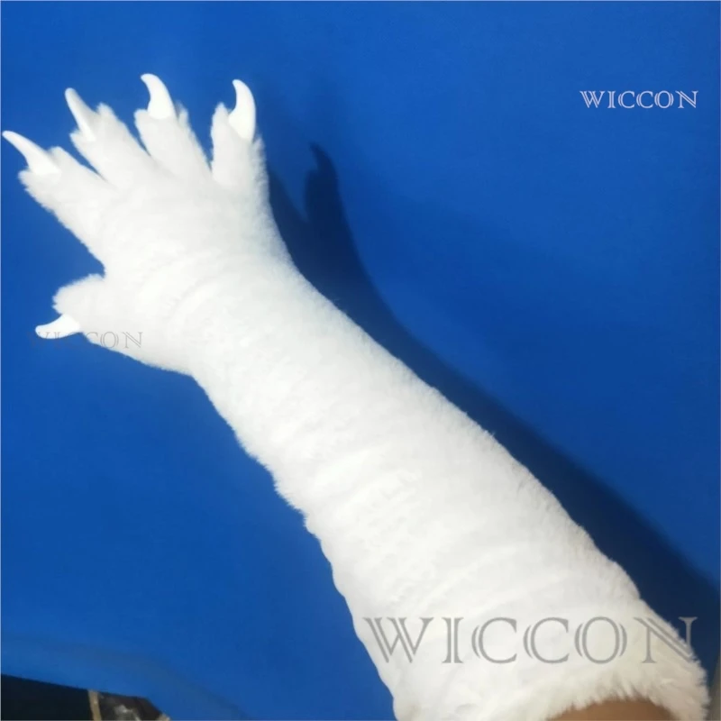 Fursuit Kigurumi Cat Paws Cartoon peluche Furry Cat Cosplay Kig Costume Nail Tiger Claws Full Finger Mittens Story Tell 1 paio