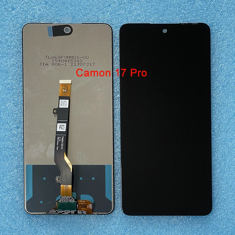 6.6 For Infinix Tecno Camon 17 CG6 CG6j LCD Display Screen Touch Panel Digitizer For Tecno Camon 17 Pro CG8 LCD Replace Display