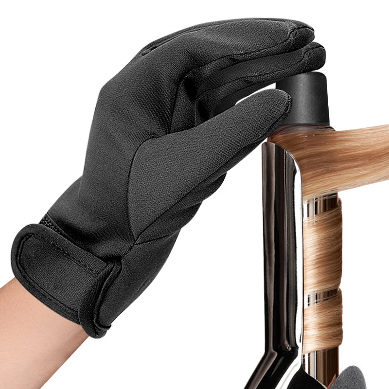 1PCS Hair Straightener Perm Curling Hairdressing Heat Resistant Finger Glove Hair Styling Tools Heatproof Protective Gloves