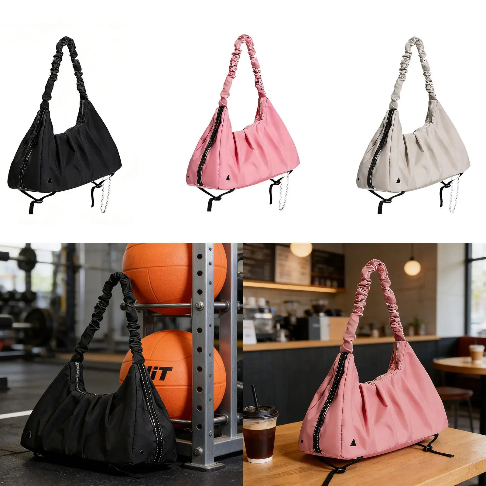 

Gym Bag for Women Travel Duffle Bag Lightweight Fashion Multipurpose Portable Crossbody Bags Yoga Dance Bags for Yoga Duffel