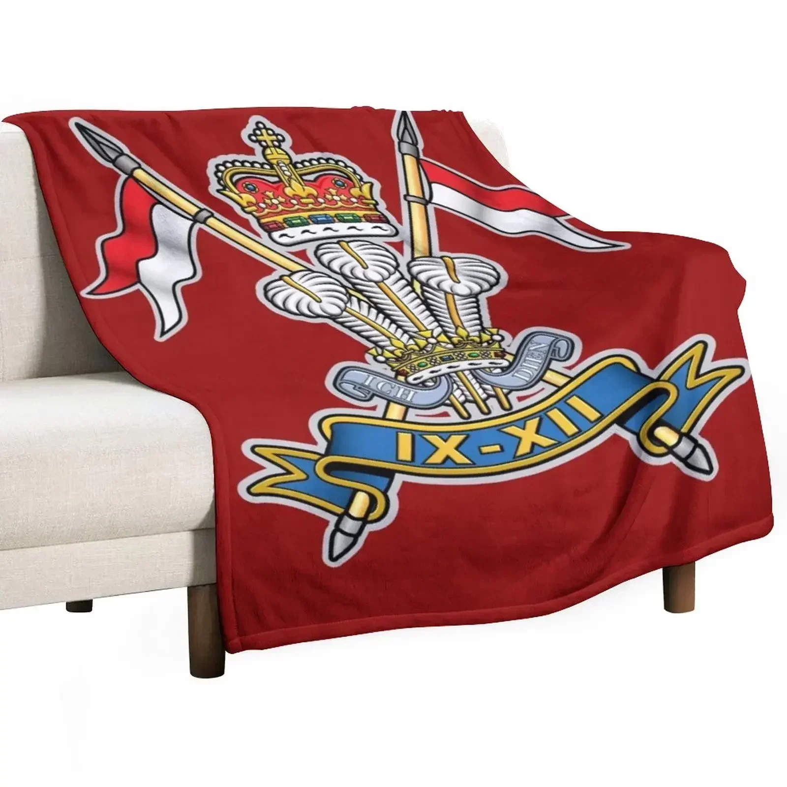 

9TH-12TH ROYAL LANCERS (PRINCE OF WALES'S) Throw Blanket blankets and throws Baby Flannels Blankets