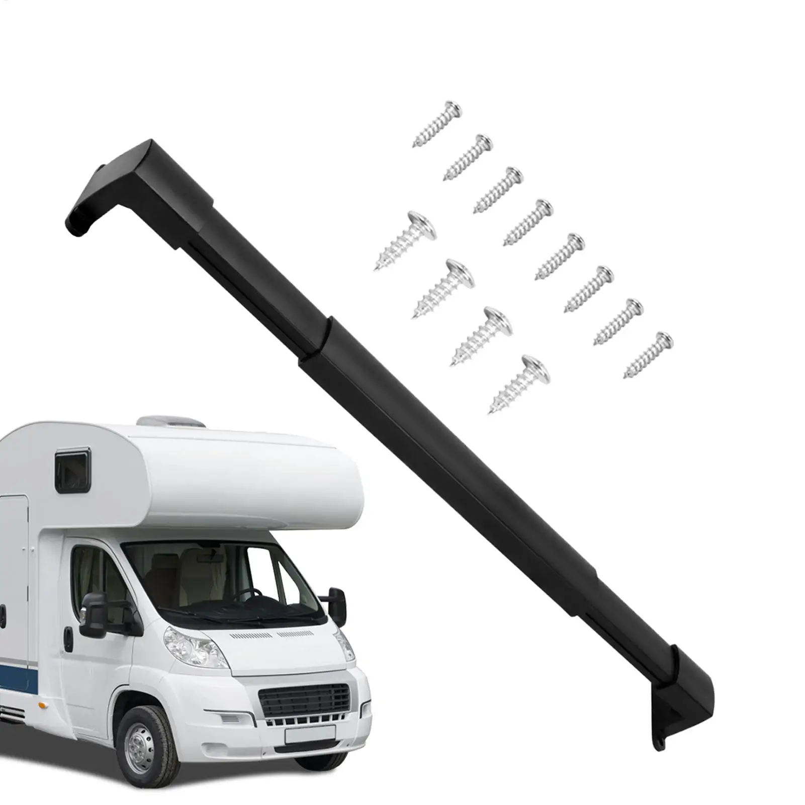 

Adjustable RV door screen handle crossbar, aluminum alloy adjustable telescopic handle, vehicle door grab handle, for RV