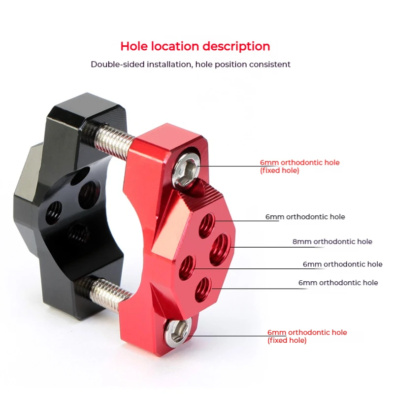 32mm/42mm/54mm Motorcycle Stent Bracket Bumper Clamp Phone GPS Handlebar Holder Auxiliary Spotlight Headlight Mount Clip Light