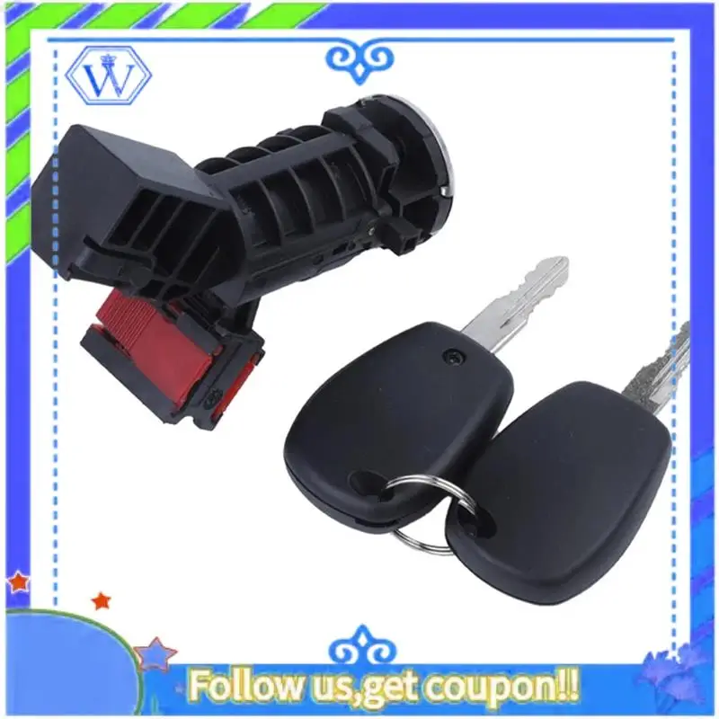 

M46K-Ignition Lock Cylinder & 2 Keys For Renault Clio Dacia Logan Sandero 806016505R 80601-6505R