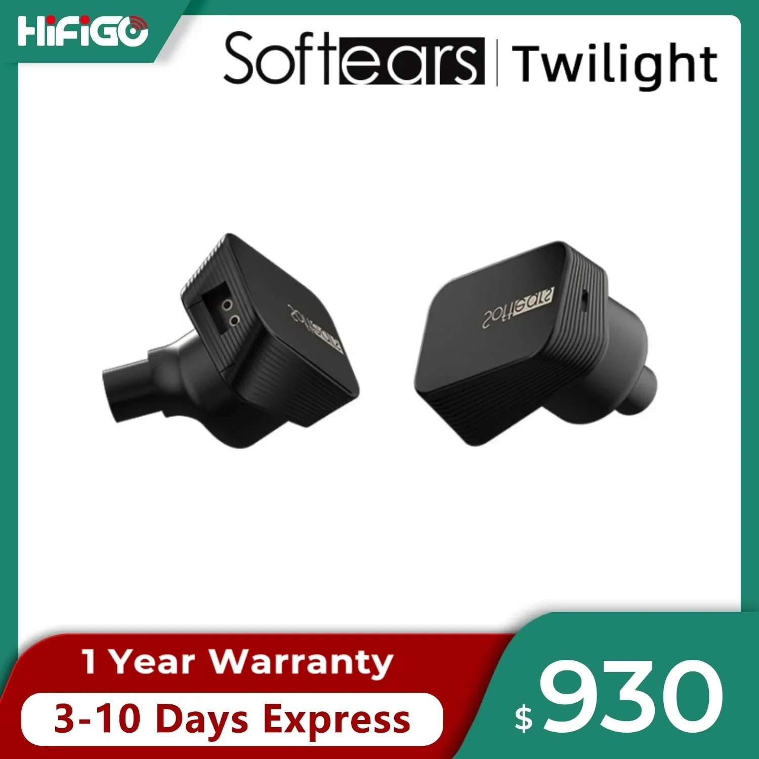 

Softears Twilight Earphone 10mm Dynamic Earbuds with 0.78 2Pin Cable