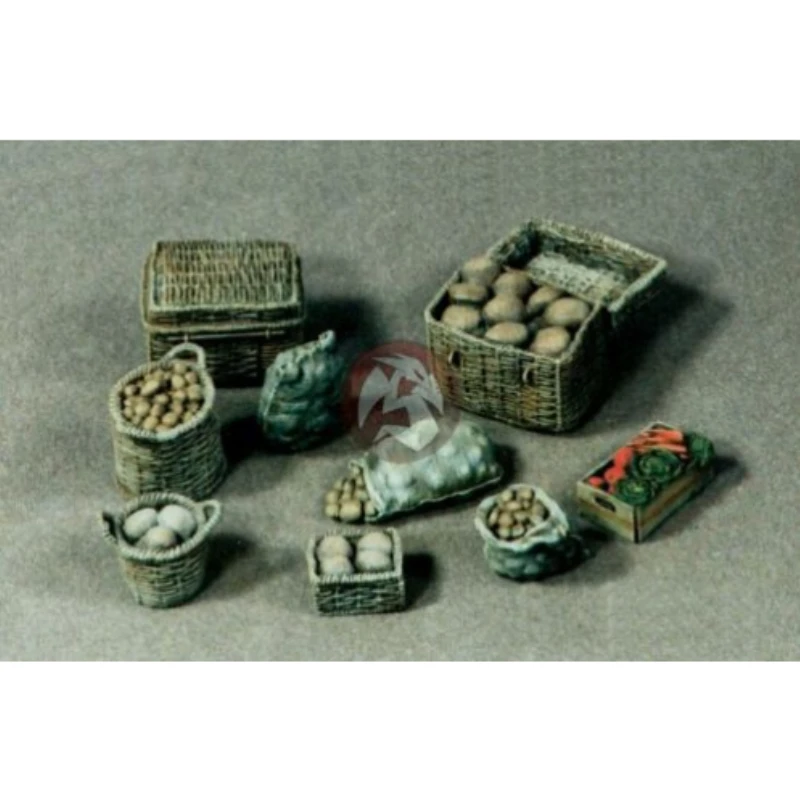 

1/35 Scale Assorted Military Offers Food Sacks, Baskets & Wooden Box Resin Figure Model Kit Diecast Scene Layout Garage Kit
