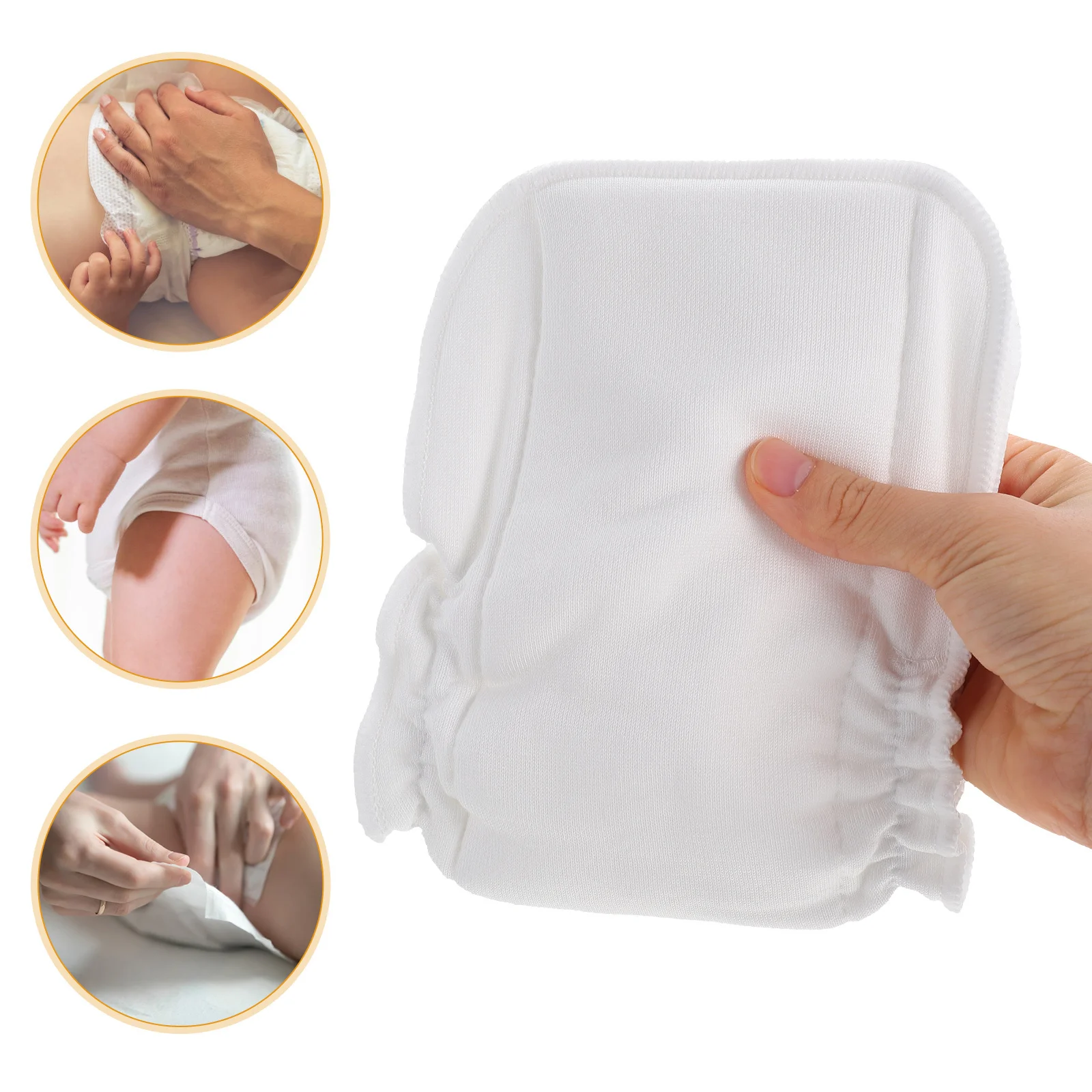 3 قطع حفاضات أطفال قابلة لإعادة الاستخدام من قطن الخيزران ناعمة قابلة للتنفس ومقاومة للماء وقابلة للغسل حفاضات أطفال مريحة #1