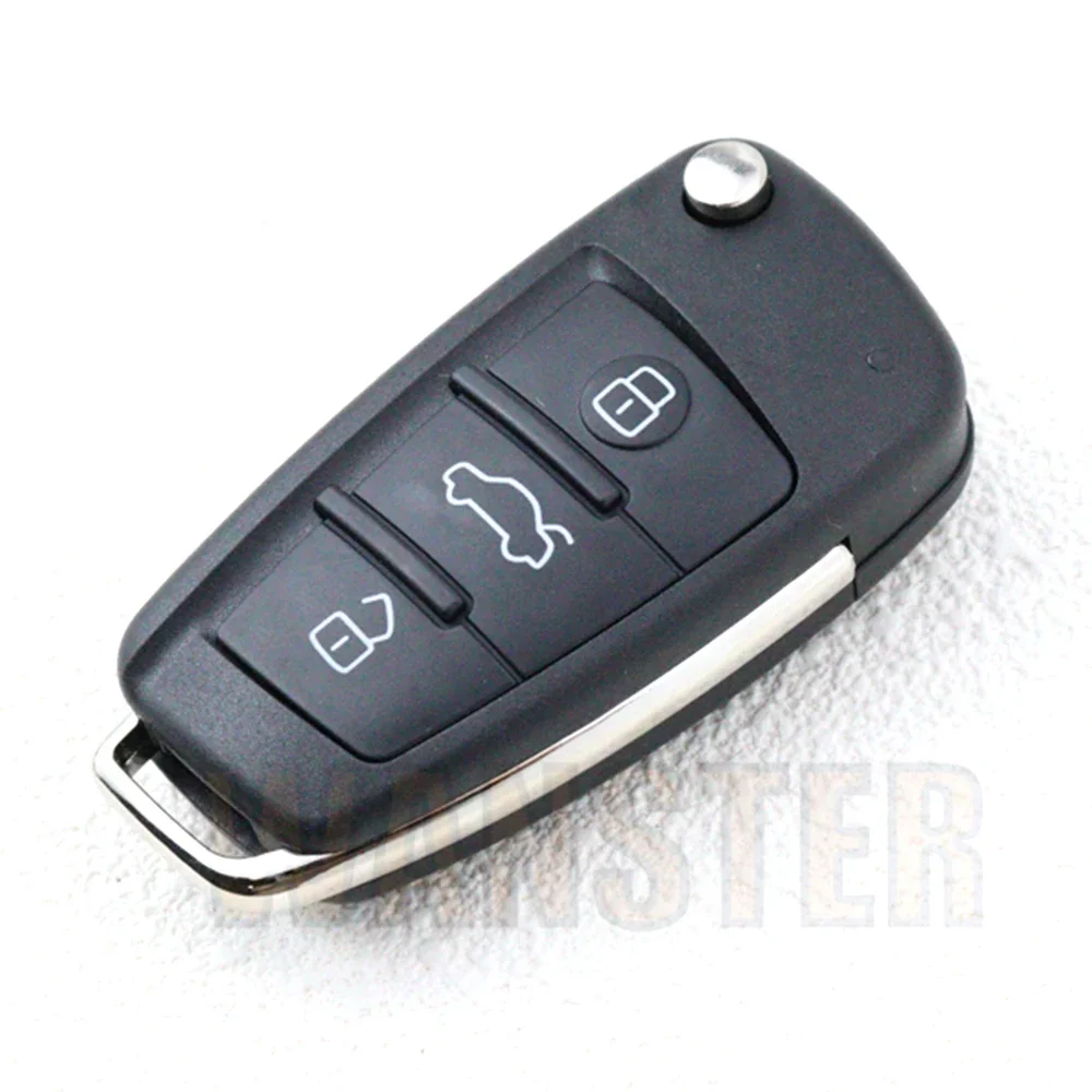 3 4 botton sostituisci Car Key Fob Shell Case Housing per Audi A1 A2 A3 A4 A8 2006 A6 A6L Q2 Q3 Q7 B7 S5 Allroad RS4 TT Flip Folding