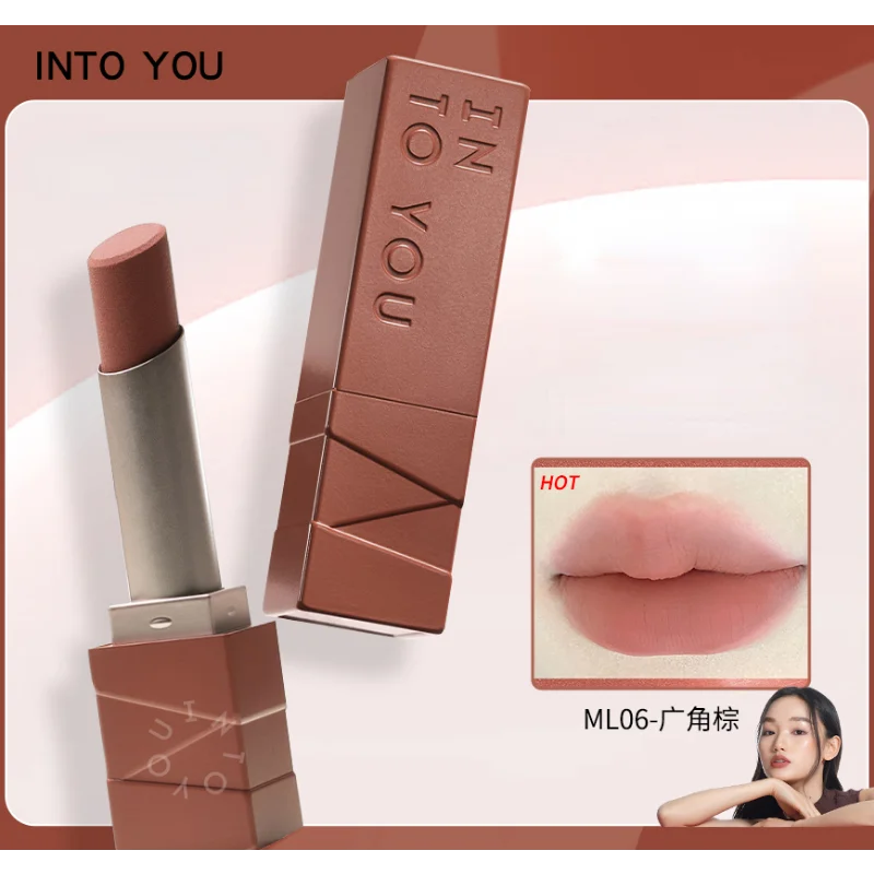 INTO YOU 口紅マットベルベット長期的なリップ釉薬防水シルキースムージングレッドリップティント韓国美容メイクアップ化粧品