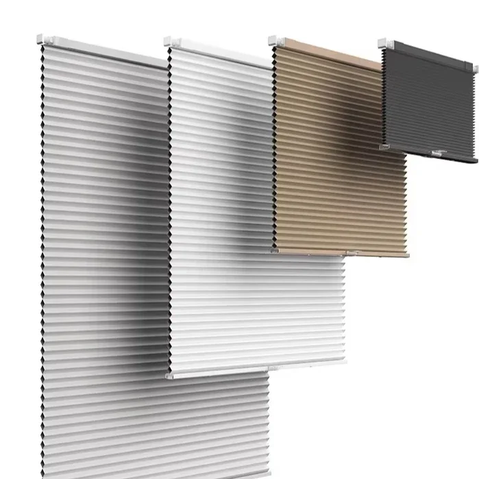 2026 Modern Home Cellular Blinds with Honeycomb Design Vertical Pattern for Hotels & Fabric Shades Curtain Blinds