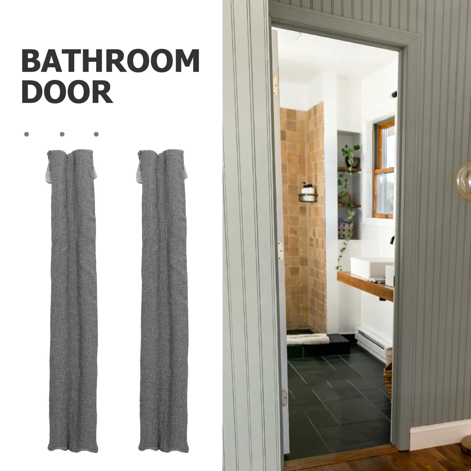 1Set Pattern Door Bottom Soundproofing Blocker Windproof Draft Stopper for Home Office Bedroom Under Door Seal