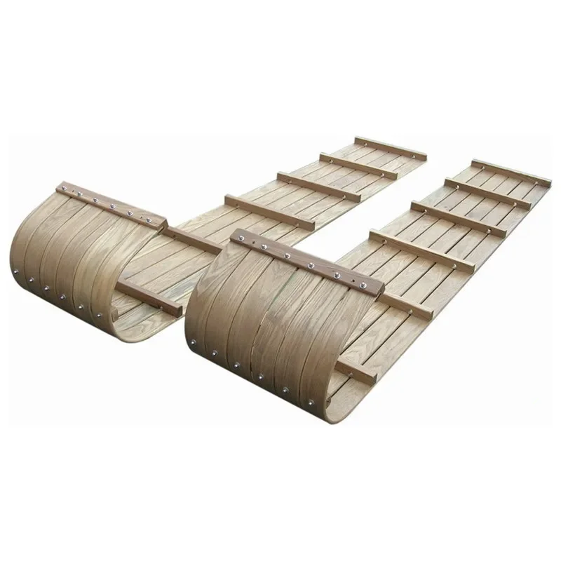 Wooden Sled Adult Ski Car Supply, Ice and Snow Crawling Snowboard Portable