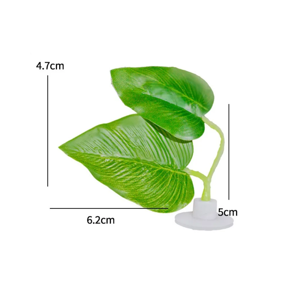 Effortless Clean Plastic Betta Fish Leaf Pad Simulated Lotus Leaves Suction Cup Fish Hiding Habitat Reptile Basking Area Frog