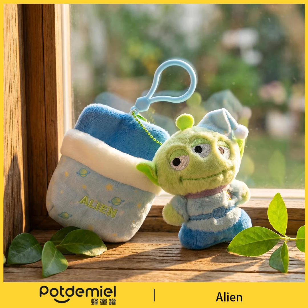 Potdemiel Toy Story Alien Sleep Sack Plush Mini Pouch Charm for Shoulder Bag Funny Cute Soft Kids Holiday Gift Home Decor view 4