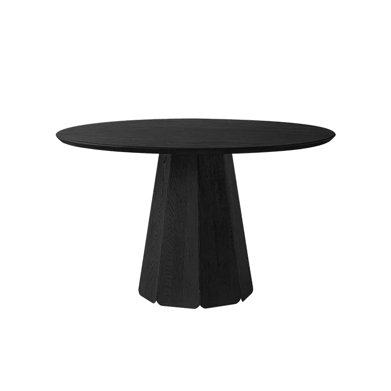 New Style Natural Round Oak Designer Modern Dining Room Furniture Small Round Solid Oak round dining table set 4 chairs