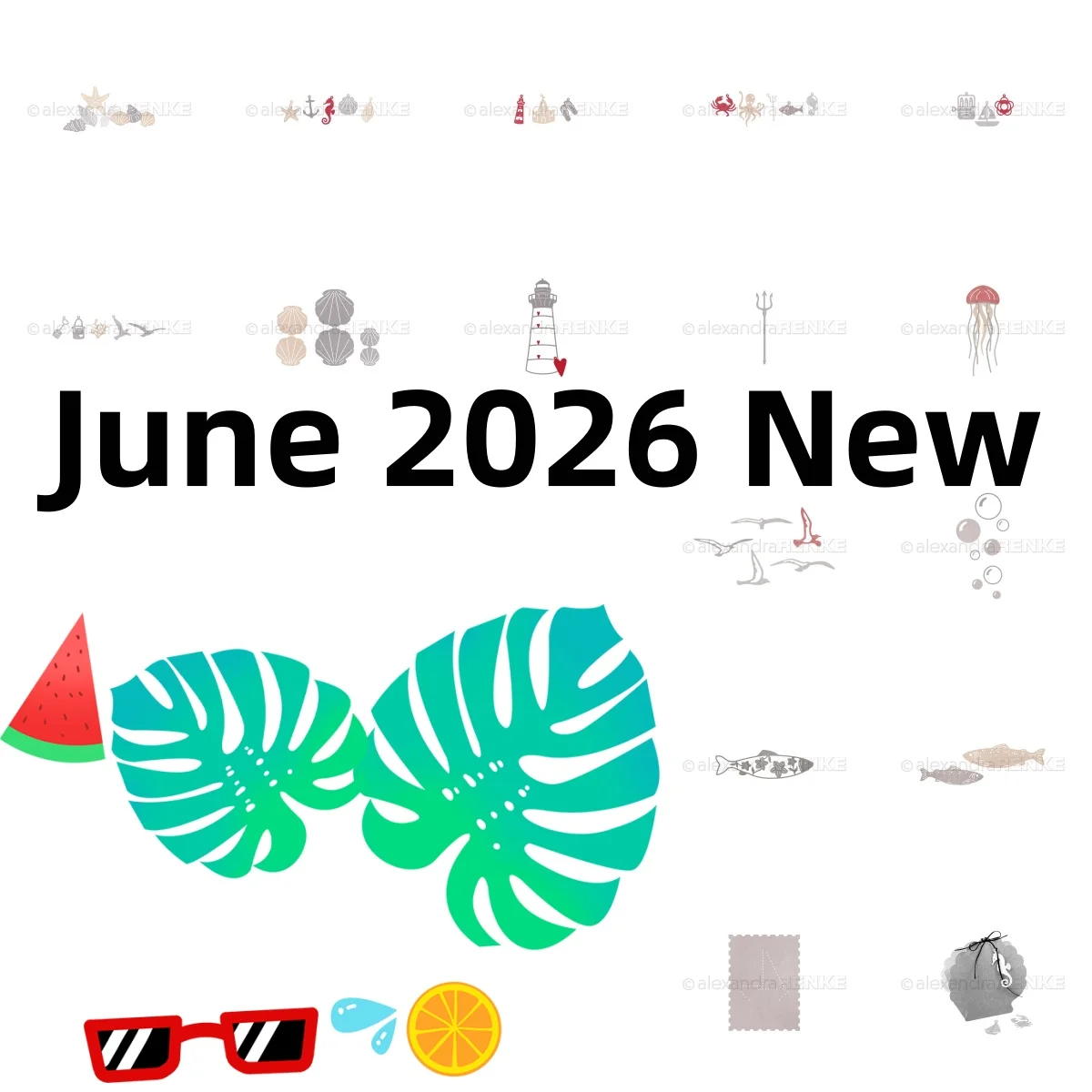 

Fish Summer Ocean Boots Garden Mini Metal Cutting Dies For DIY Decorating Scrapbook Paper Card Album Embossing June 2026 New