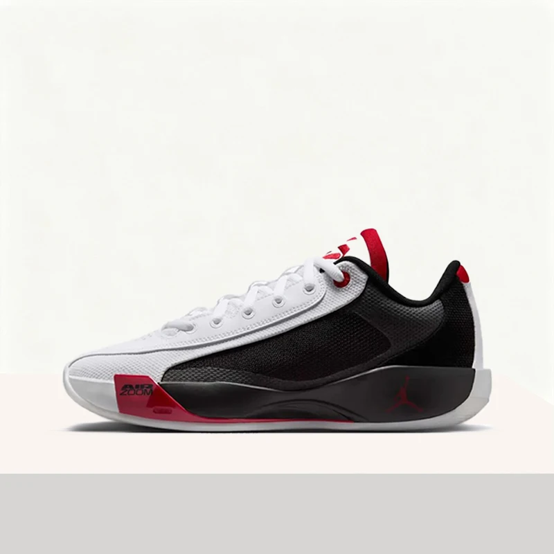 Nike Jordan Luka.77 Men's White/Black Two-Tone Stylish, Lightweight, Non-Slip, Durable Low-Top Basketball Shoes HF0819-101
