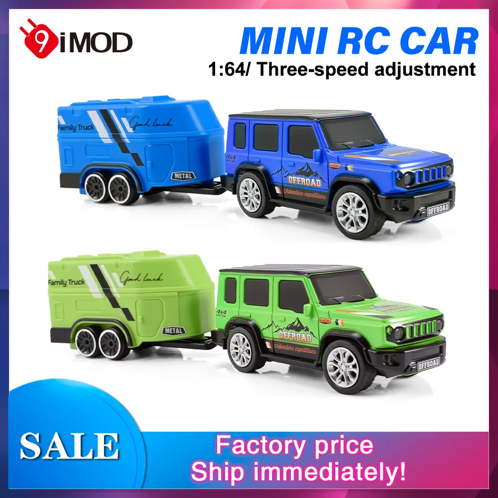 9IMOD 1/64 RC Mini Ciężarówka z Pełną Metalową Karoserią, Zdalne Sterowanie 2.4GHz, Regulowana Prędkość, Sterowanie Kierunkiem