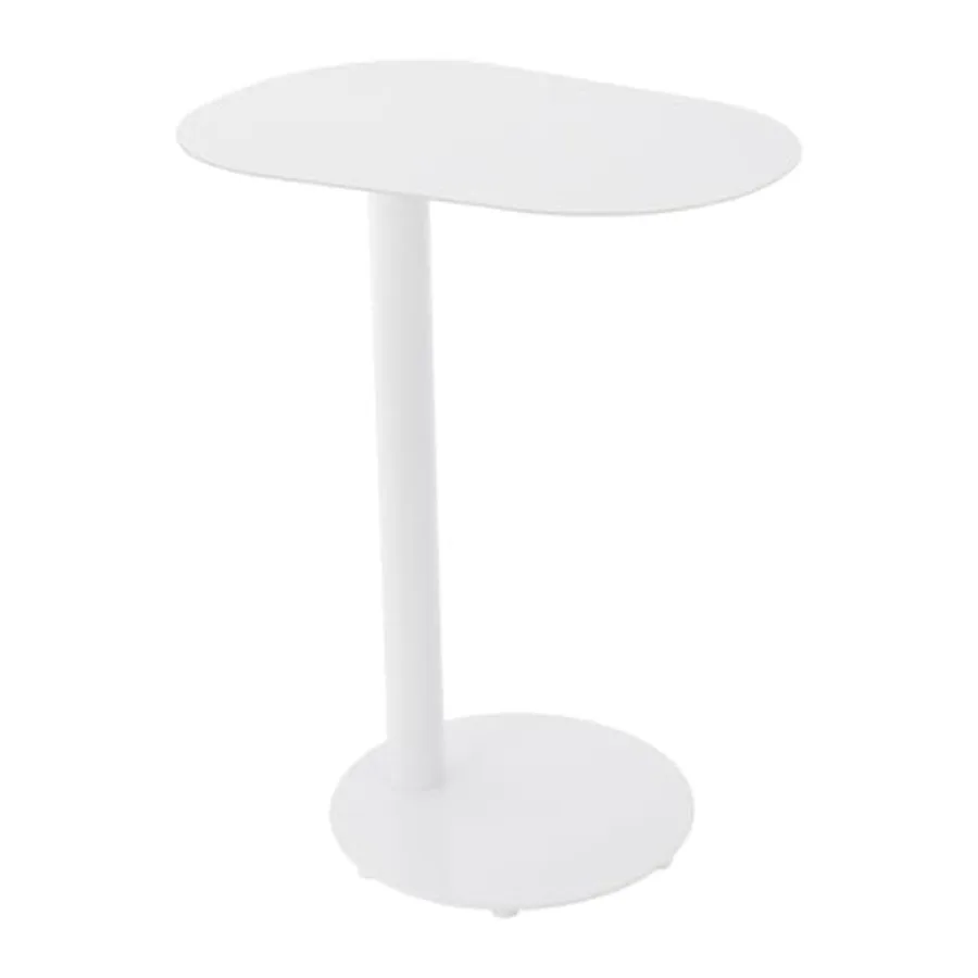 

Современный C-образный приставной столик-поднос из металла для дивана, для использования на улице и в помещении, белый, приподнятый, для закусок и кофе