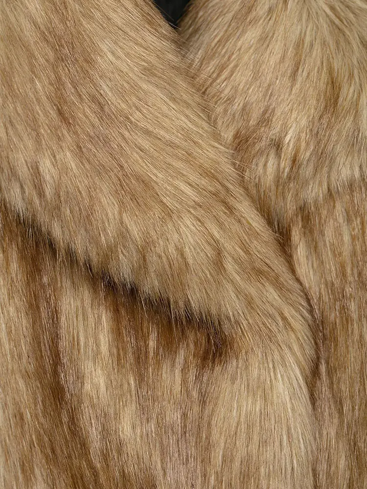 NLZGMSJ femmes hiver automne fausse fourrure veste manteau solide kaki à manches longues épais chaud vêtements d'extérieur moelleux manteau court pour les femmes