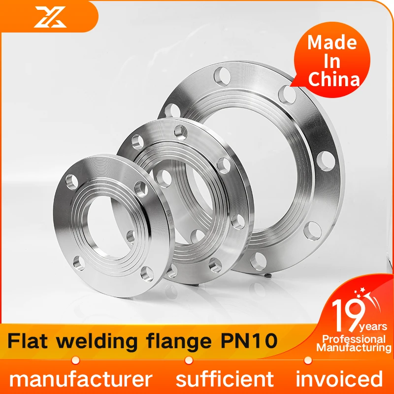 Ascendport 304 stainless steel flange PN10 flat welding flange national standard welding non-standard customized dn50 80 100