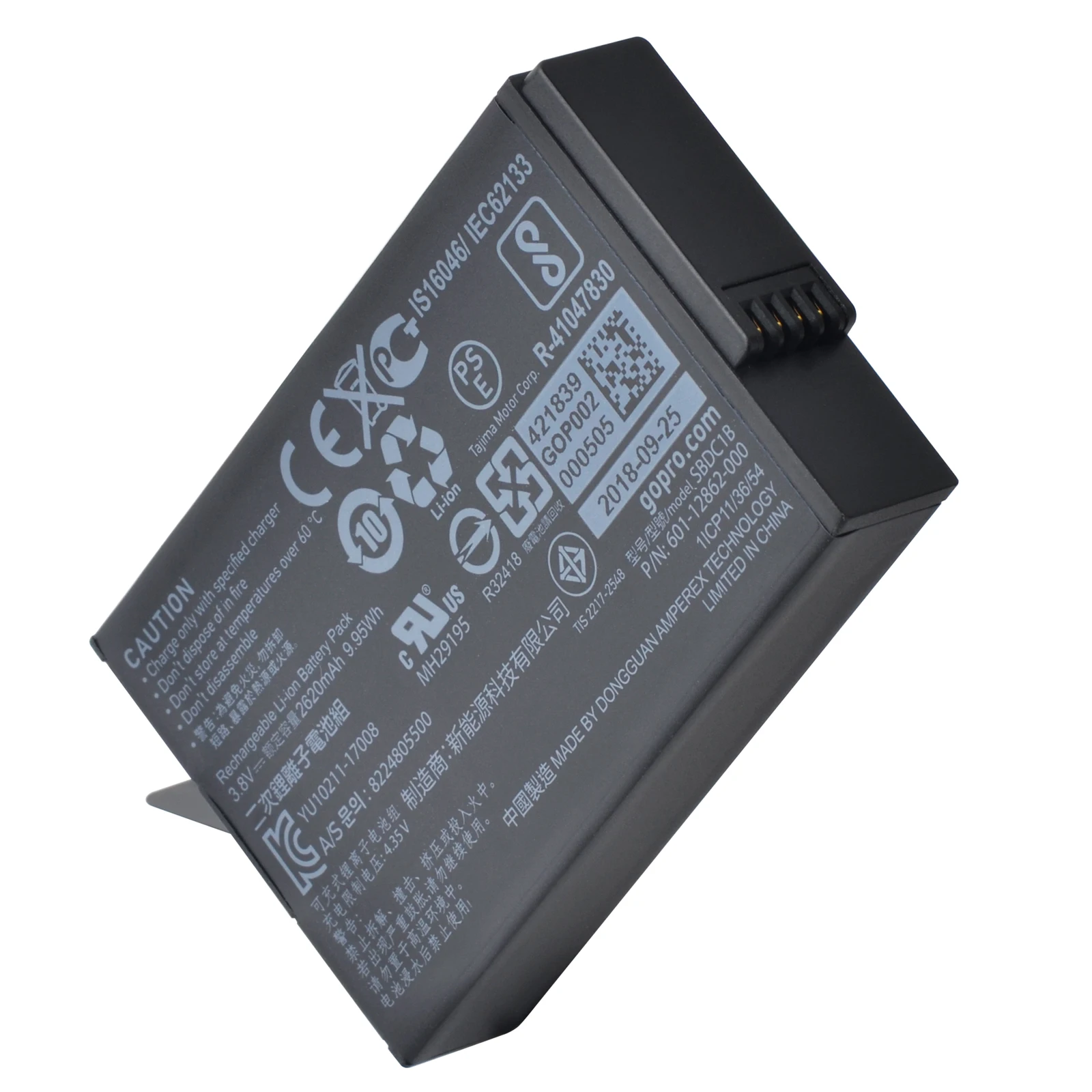 For GoProFusion Battery 2620mAh ASBBA-001 Rechargeable Battery 601-12862-000 SBDC1B For Go pro Fushion VR 360 Action Camera