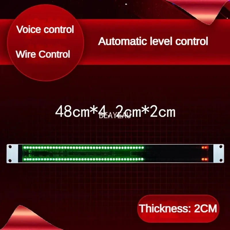 128 USB Voice-activated Stereo Audio Cabinet Music Rhythm Level Indicator Light LED Spectrum Meter