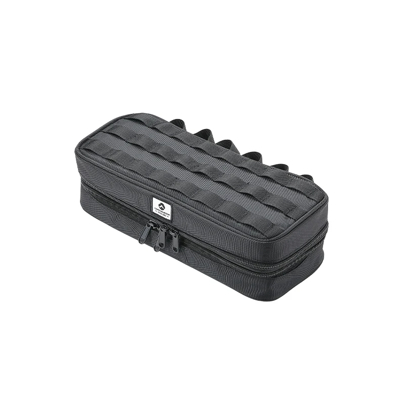 Campingloon-Bolso de mano de poliéster grueso para exteriores, bolsa de almacenamiento táctica multifuncional de doble capa para acampar, resistente al agua