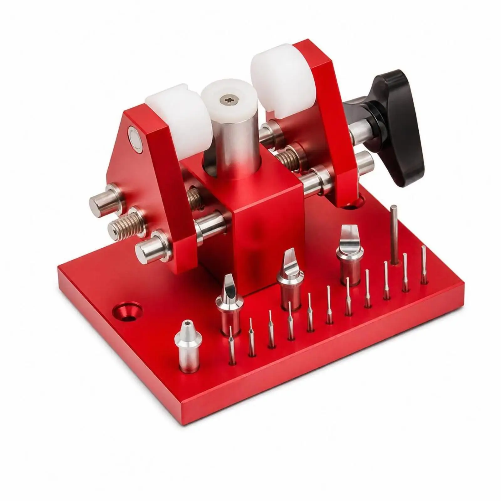 Watch Case Back Opener with Base Interchangeable Watch Back Remover Heavy-Duty