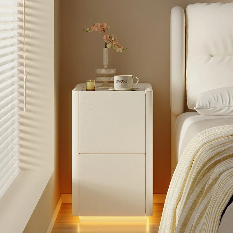 Extremely narrow bedside table, small solid wood simple and modern 30 cm narrow cabinet, narrow crevice cabinet