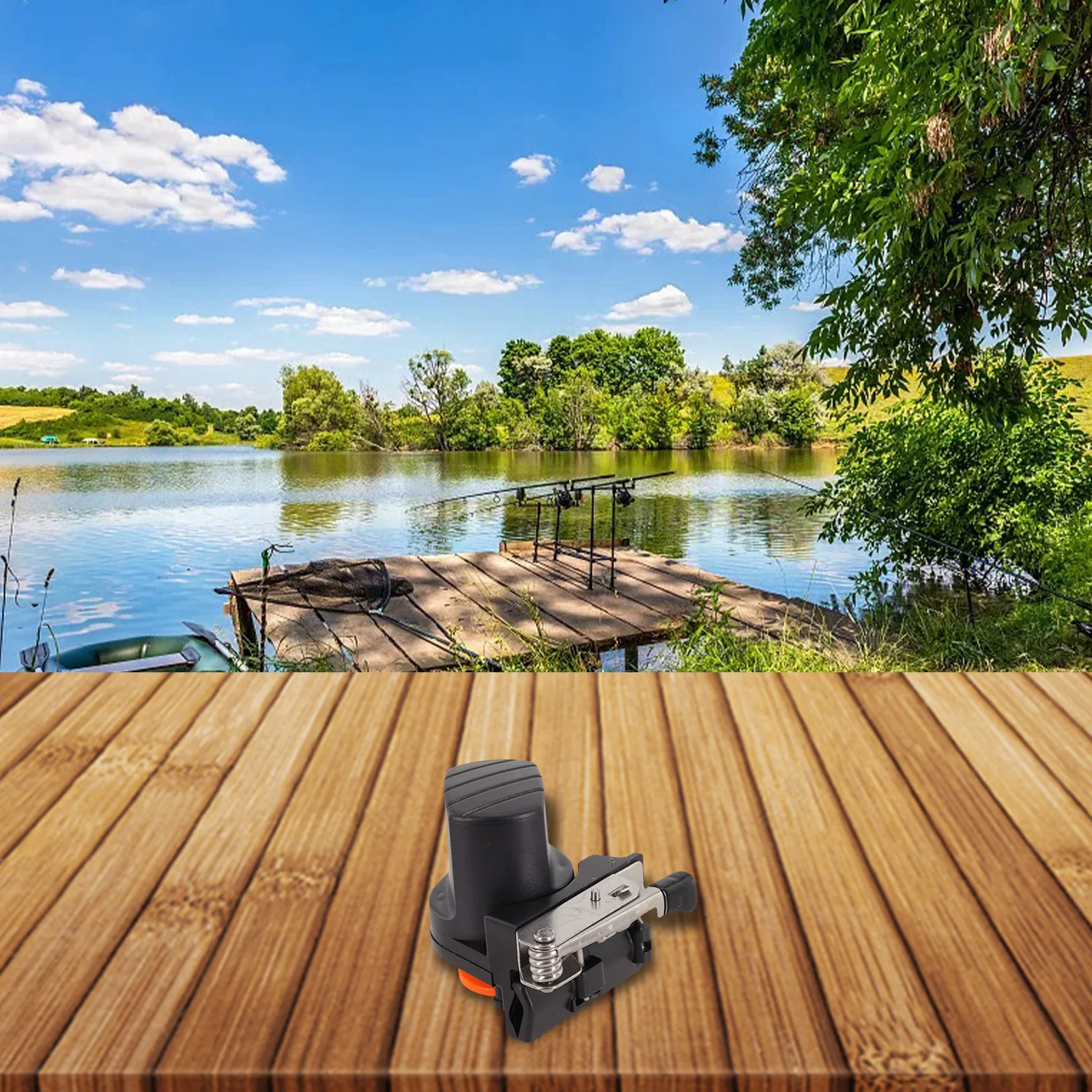 

Удочка, счетчик лески, уличный черный + оранжевый, ударопрочные детали, 1 шт., 57*60 мм, аксессуары, новинка