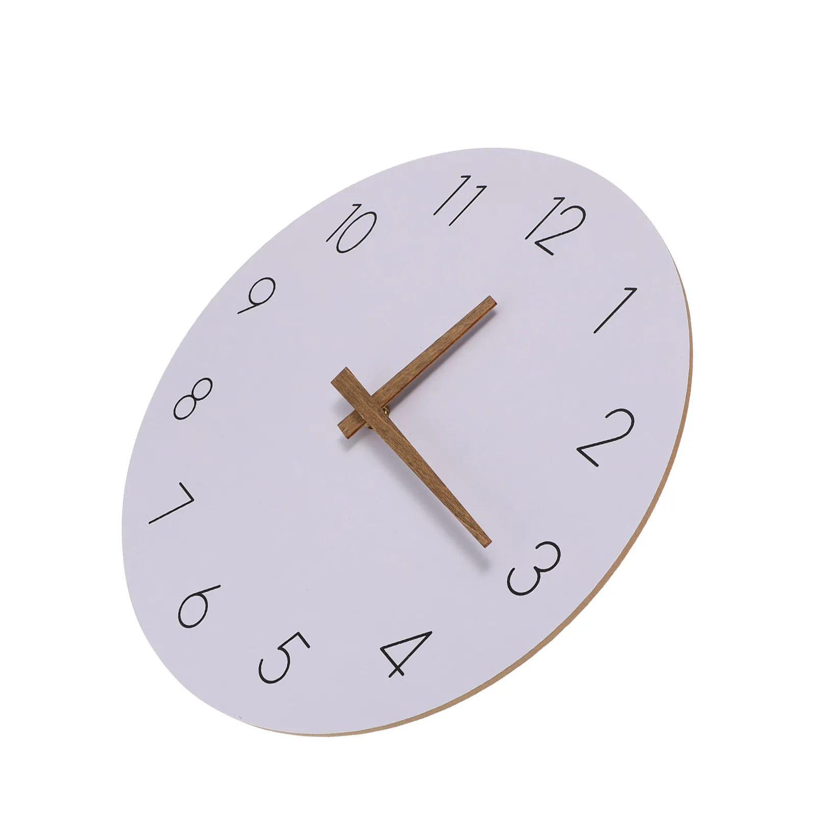 

1 шт. Деревянные настенные часы, креативные, безрамочные, современные, бесшумные, кварцевые, с тихим механизмом, легко читаемые, для дома и гостиной