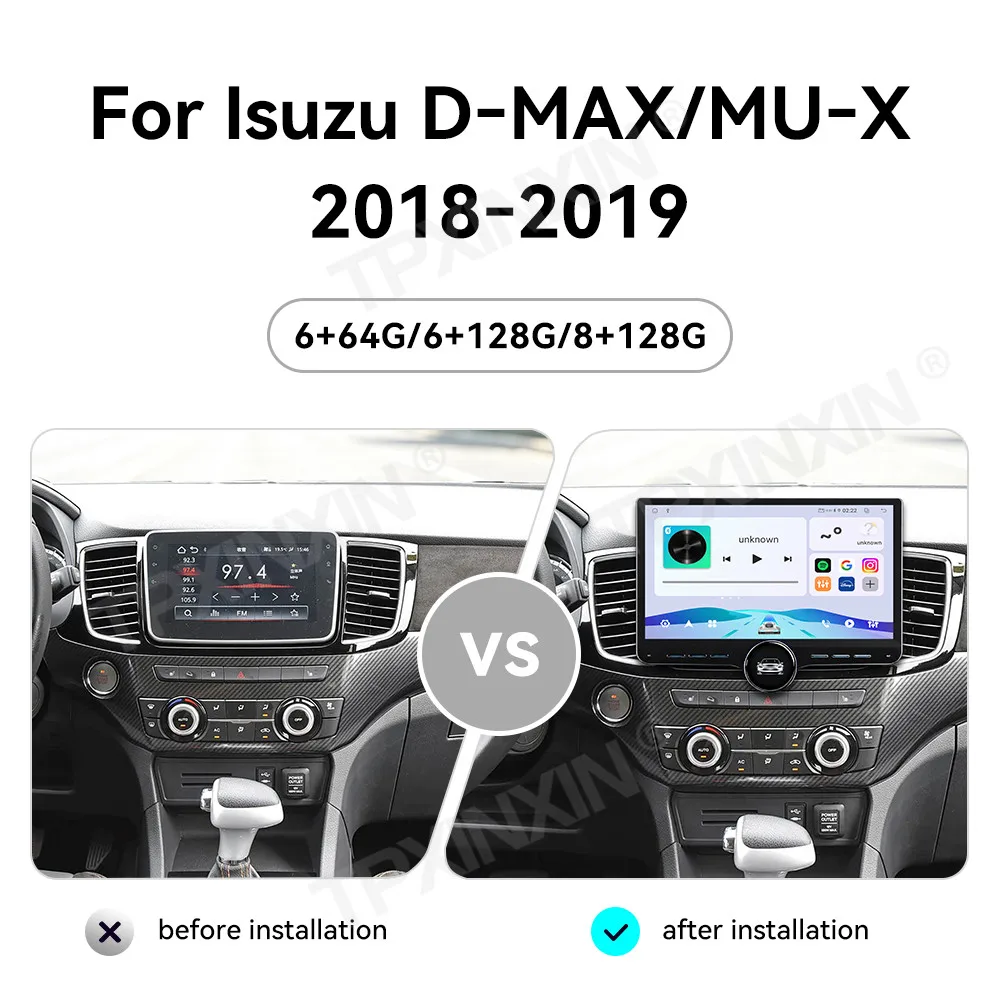 Touch Screen Car Radio For Isuzu D-MAX MU-X 2018-2019 Android GPS Automotive Multimedia Auto Radio Stereo Receiver Head Unit